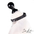 SiaLinda: Halsband Daisy Kettchen & Kristall silber oder gold, Elchleder aus Finnland, schwarz - SiaLinda.com